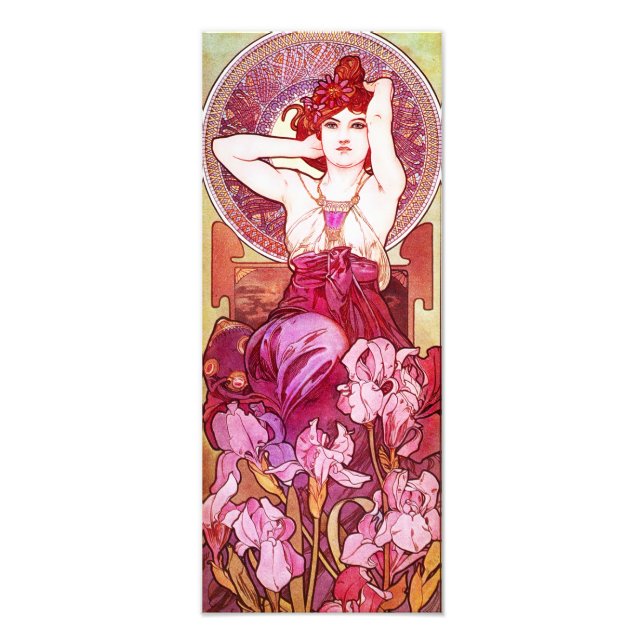 Alphonse Mucha Amethyst Print Fotodruck (Vorne)