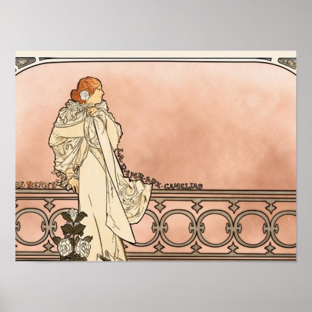 Alphonse Mucha Art Deco Poster (Vorne)