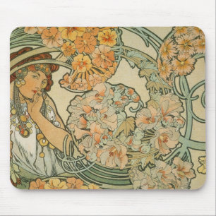 Alphonse Mucha Art Mousepad