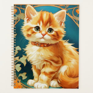 Alphonse Mucha Art Nouveau Cat Planer