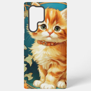 Alphonse Mucha Art Nouveau Cat Samsung Galaxy Hülle