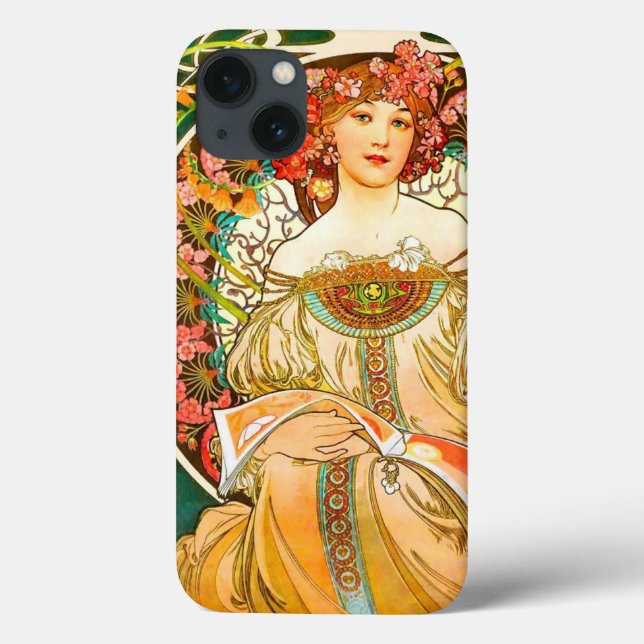 Alphonse Mucha Art Nouveau Daydream Case-Mate iPhone Hülle (Rückseite)