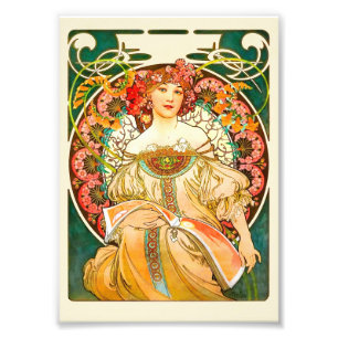 Alphonse Mucha Art Nouveau Daydream Fotodruck