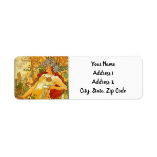 Alphonse Mucha Art Nouveau Herbst