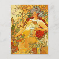 Alphonse Mucha Art Nouveau Herbst