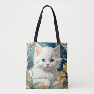 Alphonse Mucha Art Nouveau Kitten