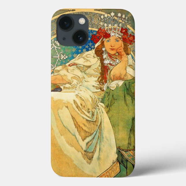 Alphonse Mucha Art Nouveau Princess Hyacinth Case-Mate iPhone Hülle (Rückseite)