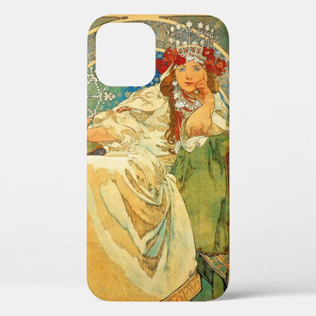 Alphonse Mucha Art Nouveau Princess Hyacinth Case-Mate iPhone Hülle (Rückseite)
