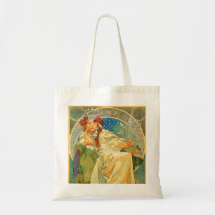 Alphonse Mucha Art Nouveau Princess Hyacinth Tragetasche