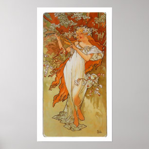 Alphonse Mucha - Art Nouveau - Spring Poster