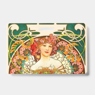 Alphonse Mucha Art Nouveau Tagtraum Ausweis