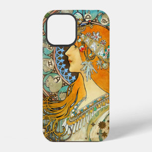 Alphonse Mucha Art Nouveau Tierkreis iPhone 12 Hülle