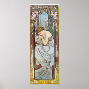 Alphonse Mucha Art Nouveau Vintage Poster