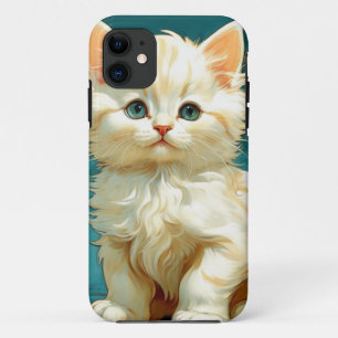 Alphonse Mucha Art Nouveau White Cat Case-Mate iPhone Hülle
