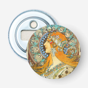 Alphonse Mucha Art Nouveau Zodiac Flaschenöffner