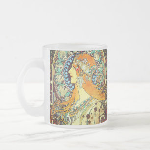Alphonse Mucha Art Nouveau Zodiac Mattglastasse