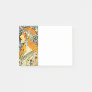 Alphonse Mucha Art Nouveau Zodiac Post-it Klebezettel