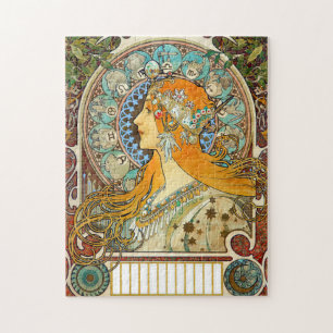 Alphonse Mucha Art Nouveau Zodiac Puzzle