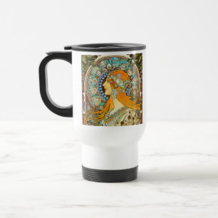 Alphonse Mucha Art Nouveau Zodiac Reisebecher