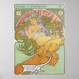 Alphonse Mucha - Au Quartier Latin Print Poster