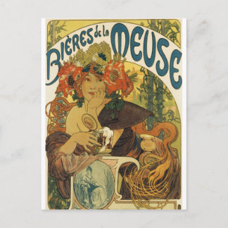 Alphonse Mucha - Bieres de la Muse Postkarte