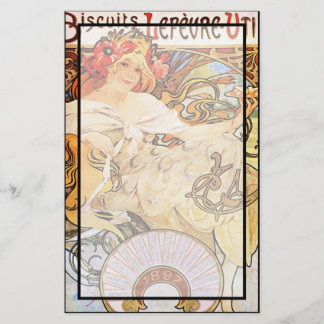 Alphonse Mucha Biscuits Lefevre-Utile Briefpapier