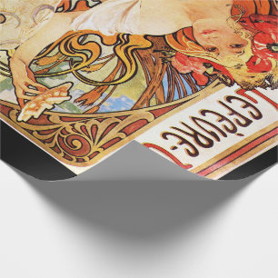 Alphonse Mucha Biscuits Lefevre-Utile Geschenkpapier