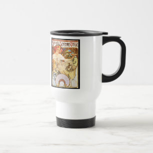 Alphonse Mucha Biscuits Lefevre-Utile Reisebecher