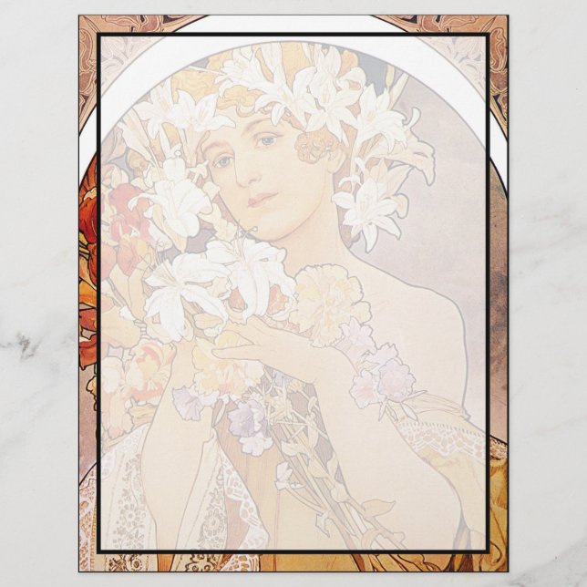 Alphonse Mucha Blume (Vorderseite)