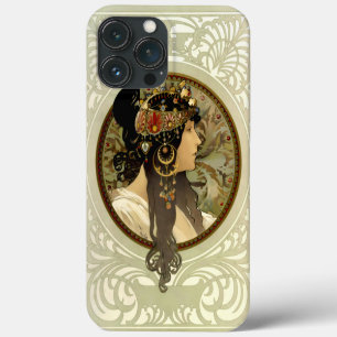 Alphonse Mucha - Byzantinische Köpfe Brünette Case-Mate iPhone Hülle