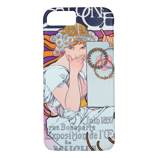 Alphonse Mucha Case-Mate iPhone Hülle (Rückseite)