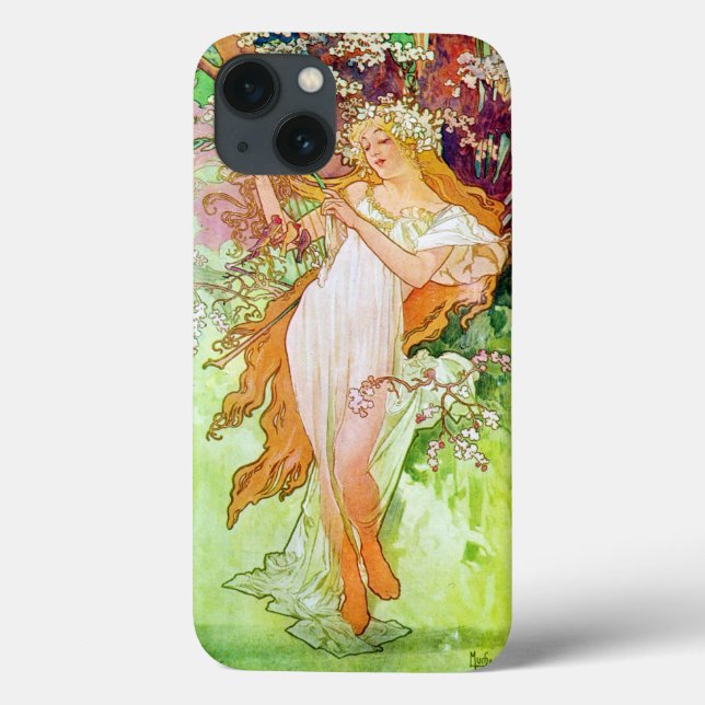 Alphonse Mucha Case-Mate iPhone Hülle (Rückseite)