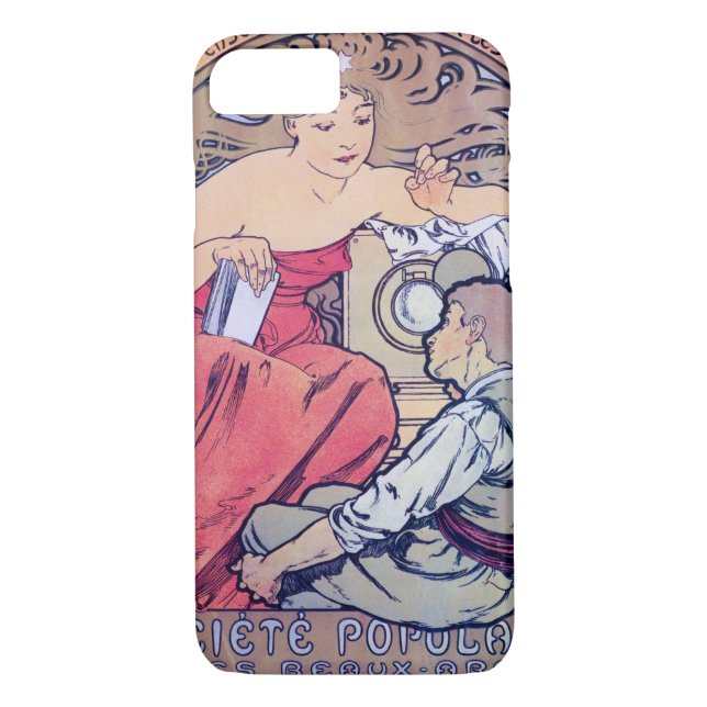Alphonse Mucha Case-Mate iPhone Hülle (Rückseite)