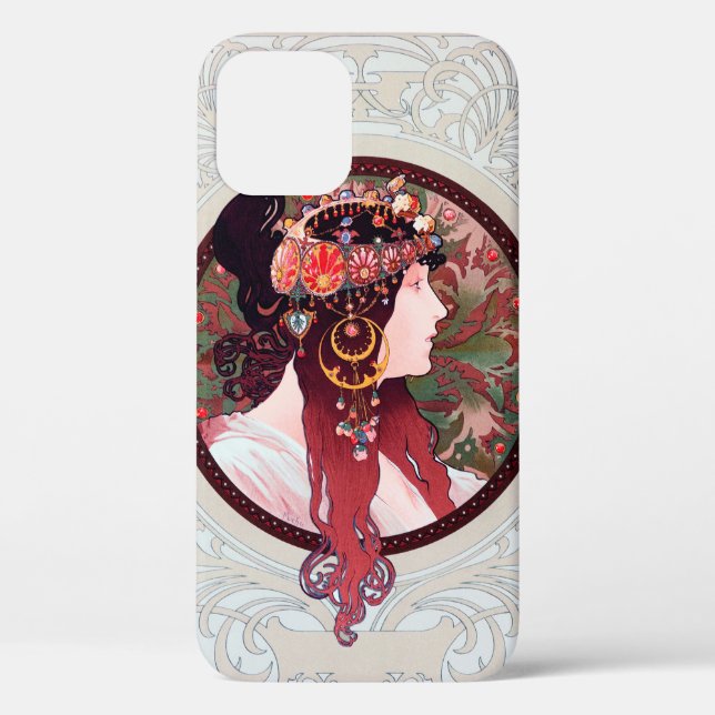 Alphonse Mucha Case-Mate iPhone Hülle (Rückseite)