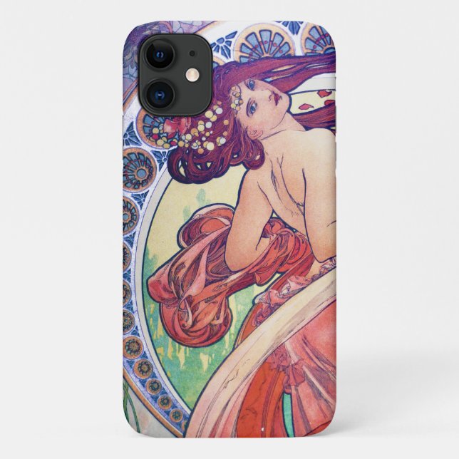 Alphonse Mucha Case-Mate iPhone Hülle (Rückseite)