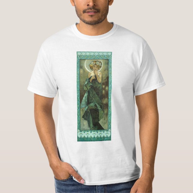 Alphonse Mucha Clair De Lune T-shirt (Vorderseite)
