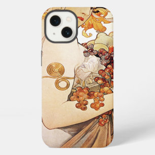 Alphonse Mucha Dame mit Früchten iPhone 13 Hülle