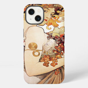 Alphonse Mucha Dame mit Früchten iPhone 13 Hülle