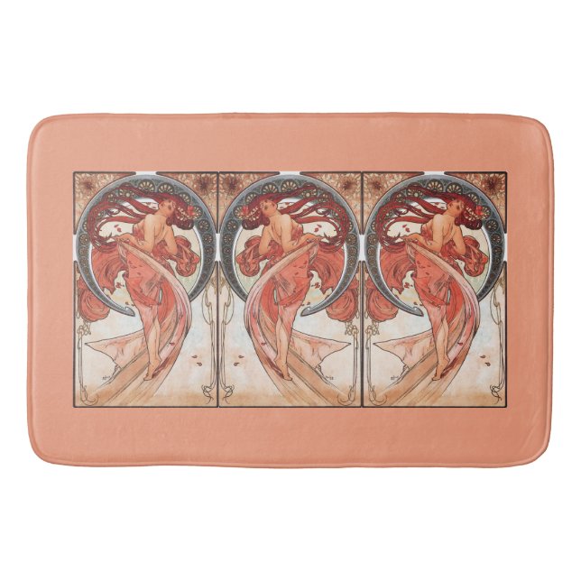 Alphonse Mucha Dance 1898 Jugendstil Vintag Badematte (Vorderseite)