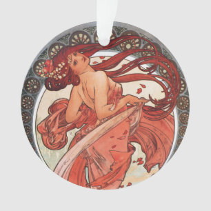 Alphonse Mucha Dance 1898 Jugendstil Vintag Ornament