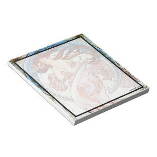 Alphonse Mucha Dance Notizblock