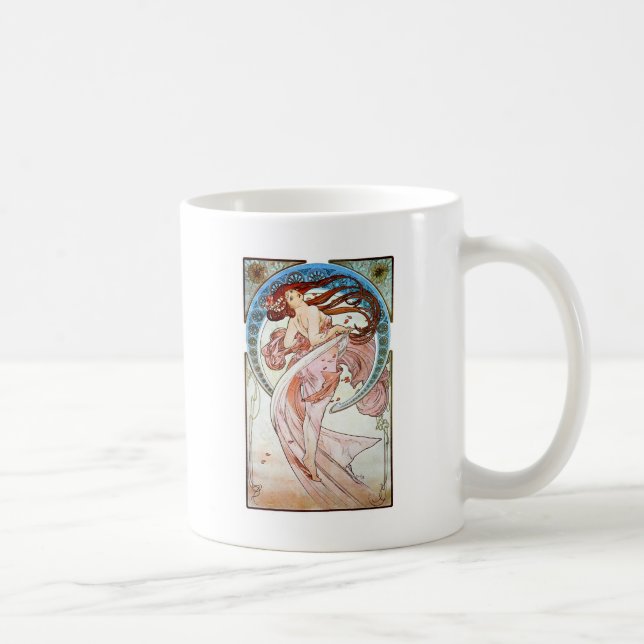 Alphonse Mucha Dance Tasse (Rechts)