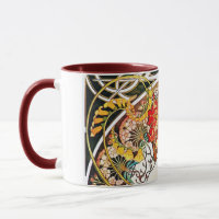 Alphonse Mucha Daydream Florale Vintage Art Nouvea