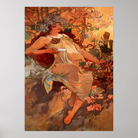 Alphonse Mucha - Der Herbst - die Jahreszeiten