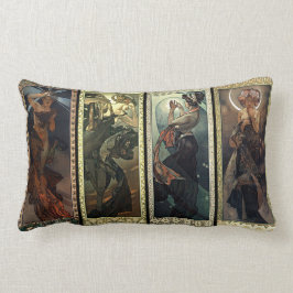 Alphonse Mucha der Mond und die Stern-Kissen Lendenkissen