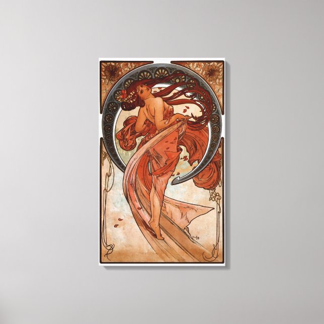 Alphonse Mucha Der Tanz Leinwanddruck (Vorderseite)