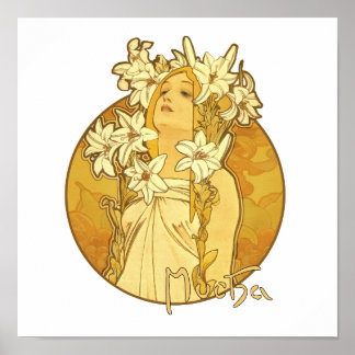 Alphonse Mucha - Die Blume Poster