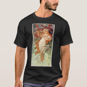 Alphonse Mucha, Die Jahreszeiten (1896) Frühling T-Shirt