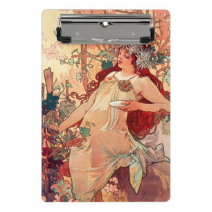 Alphonse Mucha, Die Jahreszeiten, Herbst (1896)  Mini Klemmbrett
