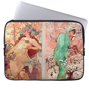Alphonse Mucha, Die Vier Jahreszeiten (1896) Laptopschutzhülle